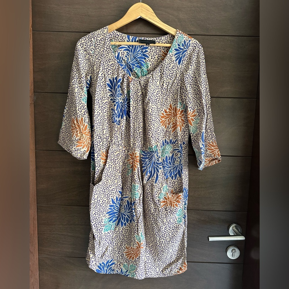Anthropologie Corey Lynn Calter Silk Floral Shift Dress 2